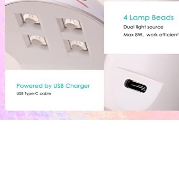 Mini Nail Lamp UV LED Light Gels USB Dryer Portable Curing Lamp Portable Dryer - Picture 4 of 4